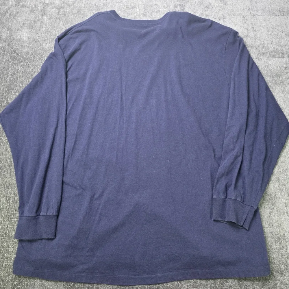 Vtg Made USA Polo Ralph Lauren Bear Selvedge Pocket T Shirt Long Sleeve XXL 2XL